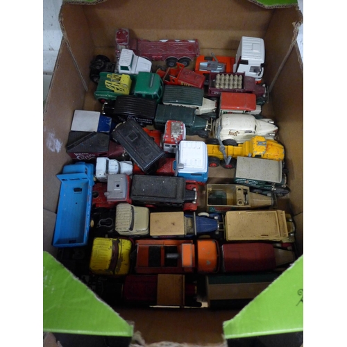 2251 - Two boxes, approx 100, die cast cars