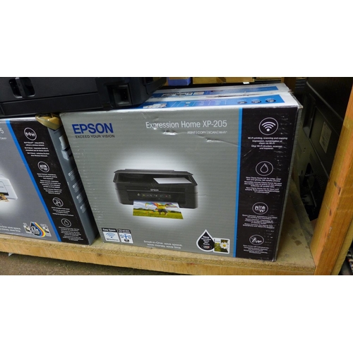 2269 - Printer job lot: 2 Epson printer-scanner-copiers and a Canon IP3600 colour