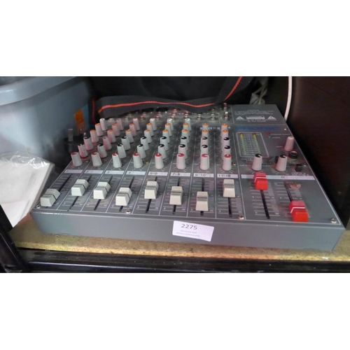 2275 - Phonics MM12 mixing desk and 2 sets of Saisho portable hi-fi speakers