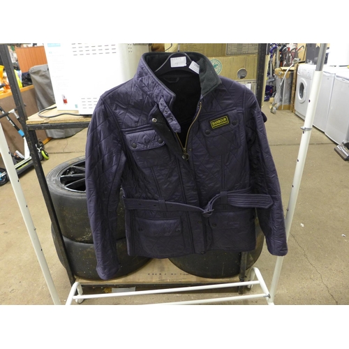 2338 - Purple Barbour ladies jacket, size 14