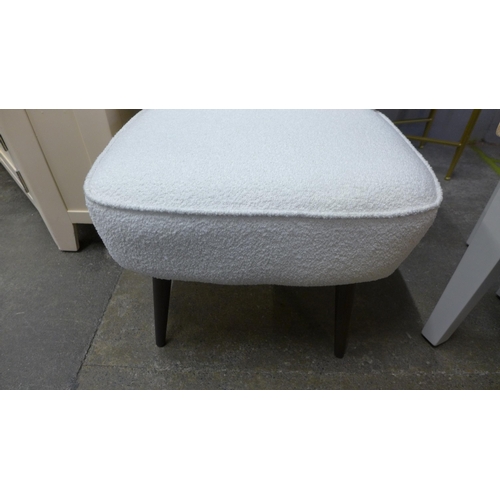 1464 - A white upholstered side chair