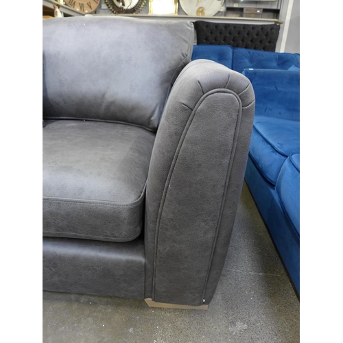 1483 - A slate upholstered love seat