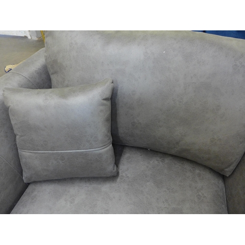 1483 - A slate upholstered love seat