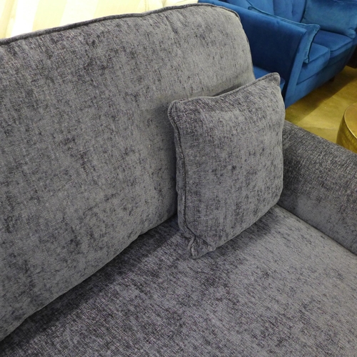 1503 - An ink blue four seater sofa