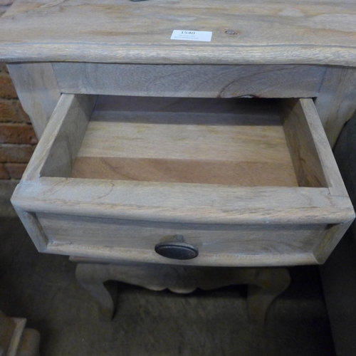 1540 - A French mango lamp table * this lot is subject to VAT