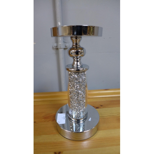 1607 - A Gatsby pillar candle stand, H 41cms (703MED12)   #