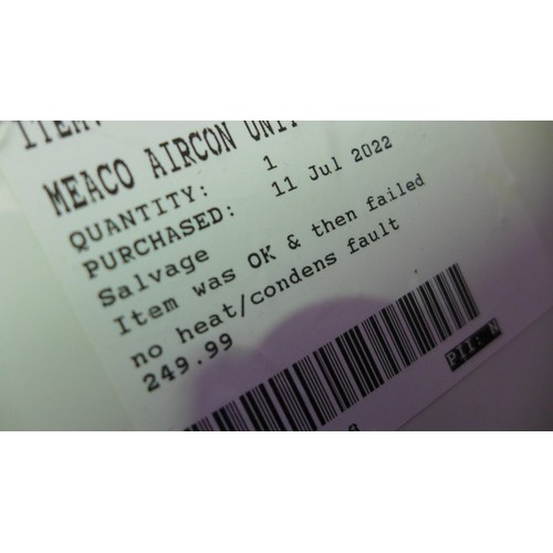 3468 - Meaco Aircon Unit - No Remote, Original RRP - £324.99 +VAT (280 -367) *This lot is subject to VAT