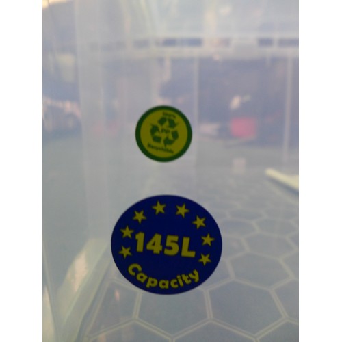 3465H - 145l Really Useful storage box with lid - damaged