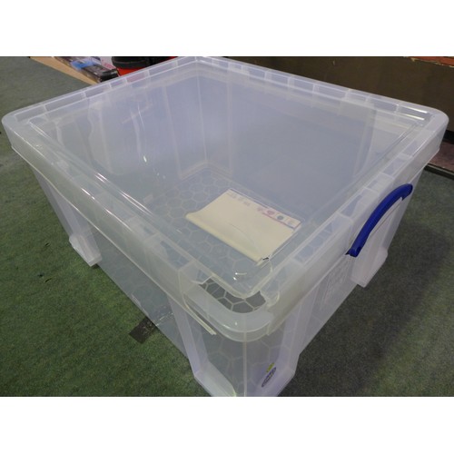 3465H - 145l Really Useful storage box with lid - damaged