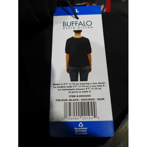 3017 - Bag of women's black Buffalo loungewear - mixed sizes * this lot is subject to VAT