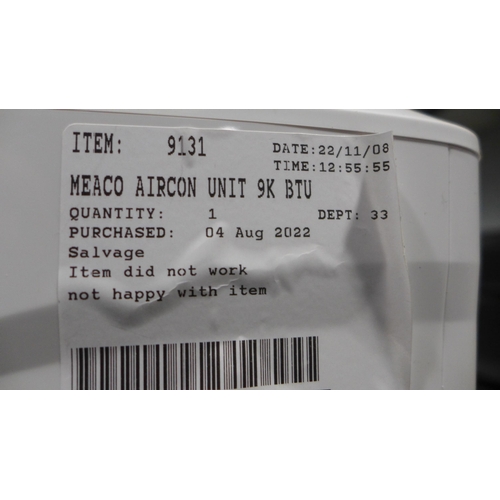 3053 - Meaco Aircon Unit 9k, with remote Original RRP - £324.99 +VAT (280 -67) *This lot is subject to VAT