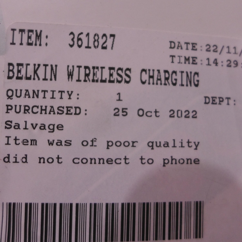 3084 - Belkin Wireless Charging Pads 10W 2Pk, Original RRP - £24.99 +VAT (280 -637) *This lot is subject to... 