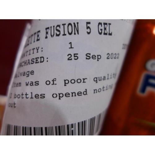 3115 - Gillette Fusion 5 Gel  4 cans, Original RRP - £8.99 +VAT (280 -524) *This lot is subject to VAT