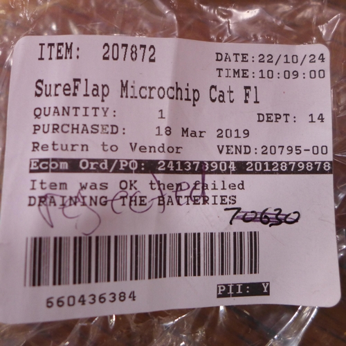 3120 - Sureflap Microchip Cat Flap, Original RRP - £41.66 +VAT (280 -575) *This lot is subject to VAT
