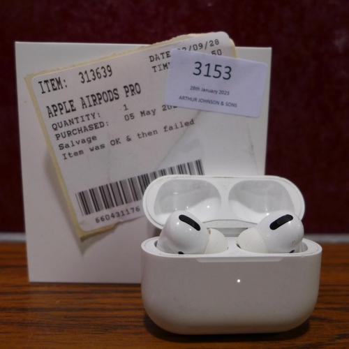 3153 - Apple Airpods Pro, Original RRP - £189.99 +VAT (280 -95) *This lot is subject to VAT