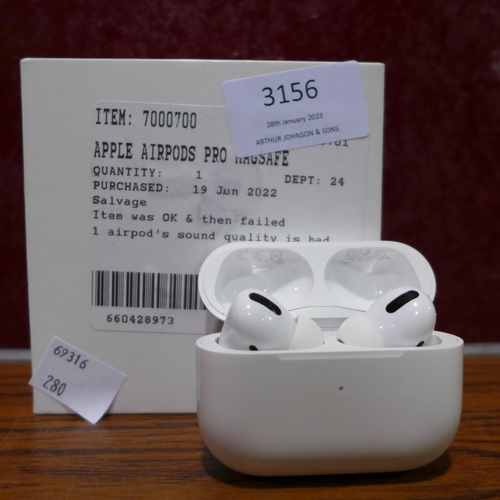 3156 - Apple Airpods Pro, Original RRP - £189.99 +VAT (280 -98) *This lot is subject to VAT