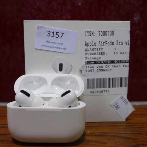 3157 - Apple Airpods Pro, Original RRP - £189.99 +VAT (280 -99) *This lot is subject to VAT