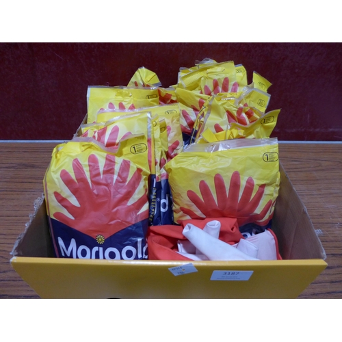 3187 - Quantity of Marigold Lightweight Handy Gloves, Original RRP (280 -112) *This lot is subject to VAT