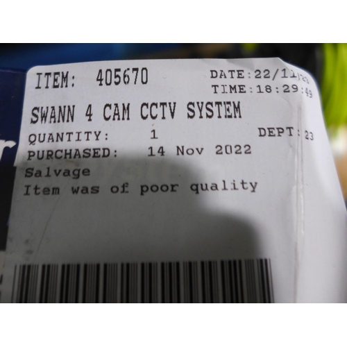 3191 - Swann 4 Cam Cctv System, Original RRP - £159.99 +VAT (280 -592) *This lot is subject to VAT