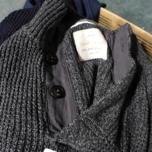 3203 - Box of mens sweaters and jumpers, mixed sizes, styles and colours  *This lot is subject to VAT