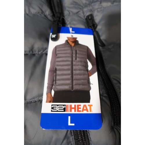 3208 - Box of mens 32° padded body warmers - mix of sizes and colours  *This lot is subject to VAT
