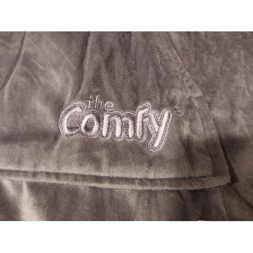 3221 - The Comfy, one-sized, charcoal, wearable hoodies blanket  *This lot is subject to VAT