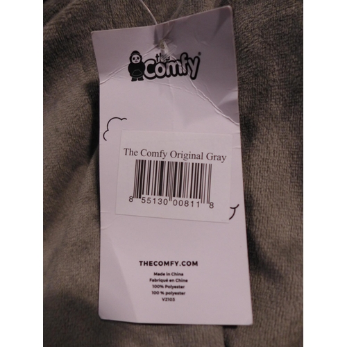 3221 - The Comfy, one-sized, charcoal, wearable hoodies blanket  *This lot is subject to VAT