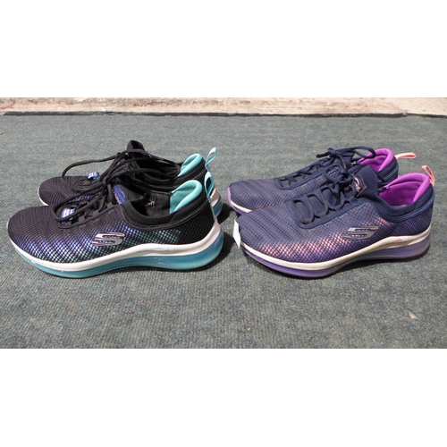 3232 - Two pairs of ladies Skechers training shoes - UK size 5 & 6  *This lot is subject to VAT