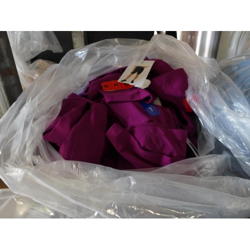 3320 - Bag of ladies Tuff purple sportswear shorts - mixed sizes  *This lot is subject to VAT