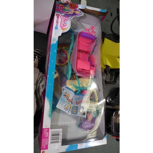 3347 - Barbie Dreamtopia Storecarriage & Unicorn, Original RRP - £49.99 +VAT (280 -682) *This lot is subjec... 