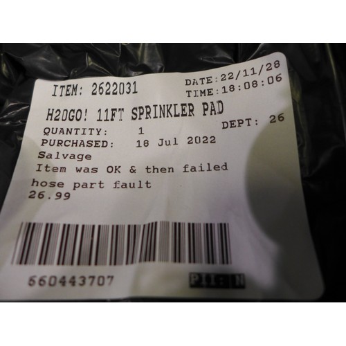 3364 - H20Go! 11Ft Sprinkler, Original RRP - £26.99 +VAT (280 -685) *This lot is subject to VAT