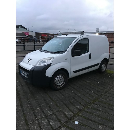 2439 - Peugeot Bippa 1248cc white van WR64 MDV 2014 Diesel  Mileage 164,628, MOT EXPIRED 26.1.23 , recently... 