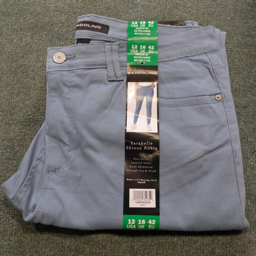 3318 - Bag of ladies Bandolino light blue skinny jeans - mixed sizes  *This lot is subject to VAT