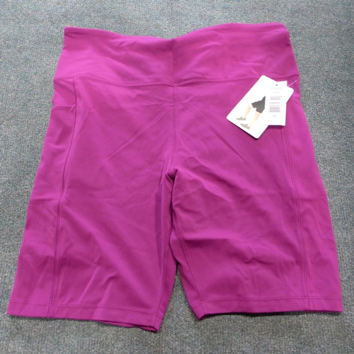 3320 - Bag of ladies Tuff purple sportswear shorts - mixed sizes  *This lot is subject to VAT