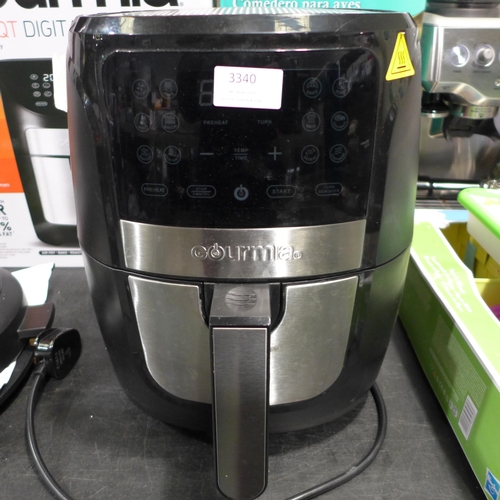 3340 - Gourmia Air Fryer, Original RRP - £39.99 +VAT (280 -692) *This lot is subject to VAT