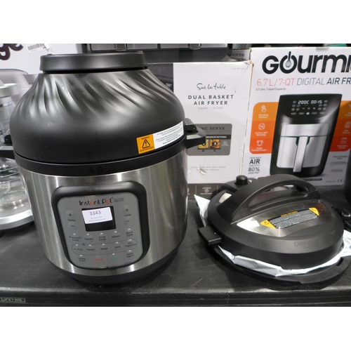 3343 - Instant Pot Gourmet Crispairfryer Function, Original RRP - £129.99 +VAT (280 -705) *This lot is subj... 