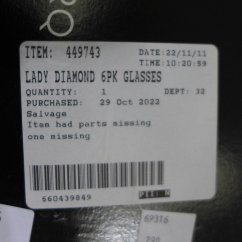 3416 - Lady Diamond Glasses, Original RRP - £12.99 +VAT (280 -161) *This lot is subject to VAT