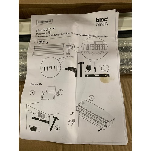 2162 - Bloc Blinds 'Bloc Out' 1.425m wide recessed roller blind kit - complete & unused