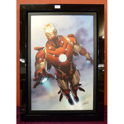 727 - Stan Lee (American 1922-2018), Marvel Comics Invincible Iron Man, signed limited edition giclee prin... 