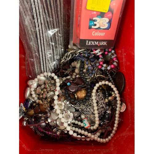 2237 - Box of costume jewellery