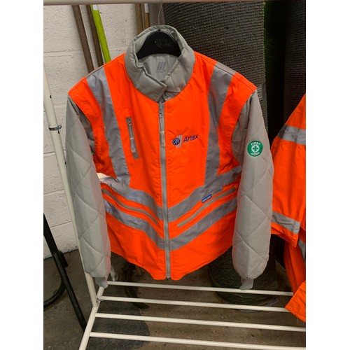 2340 - Three hi-vis workwear jackets