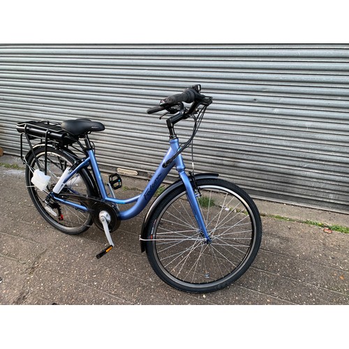 2407 - Falcon Serene electric bike/bicycle with charger and key complete with mudguards and rack, 250w, 36v... 