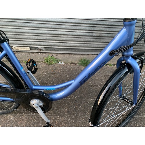 2407 - Falcon Serene electric bike/bicycle with charger and key complete with mudguards and rack, 250w, 36v... 