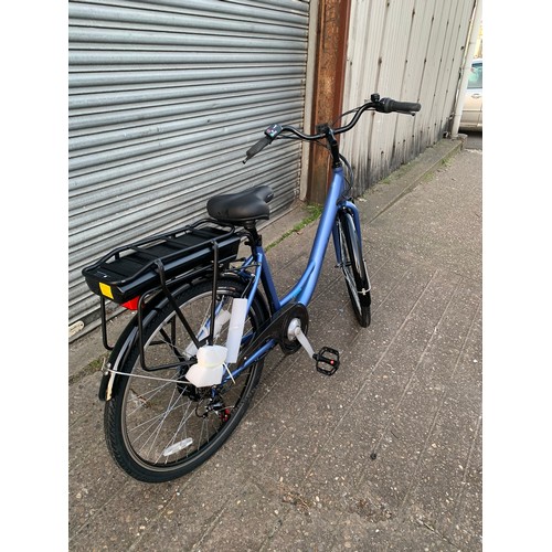 2407 - Falcon Serene electric bike/bicycle with charger and key complete with mudguards and rack, 250w, 36v... 