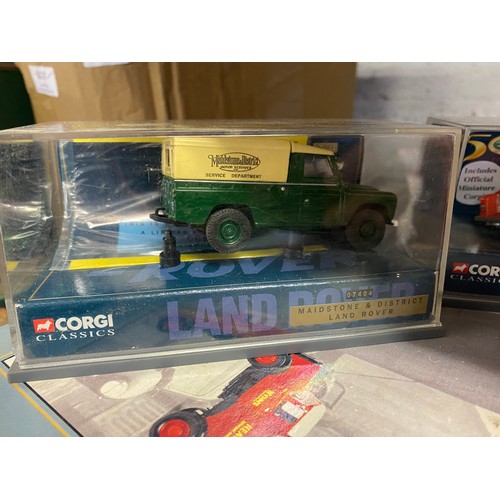 2238 - Corgi die cast toy Penny Post boxed tram: City of Bath Fire Engine; Land Rover and Shore porters Guy... 