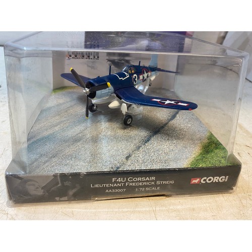 2244 - Two collectable, boxed, unused die cast aviation/aeroplane models: Aviation archive F4U Corsair and ... 