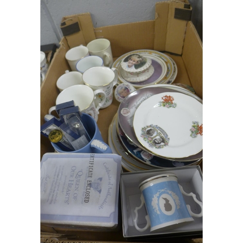 1054 - A collection of commemorative china including Royalty related **PLEASE NOTE THIS LOT IS NOT ELIGIBLE... 