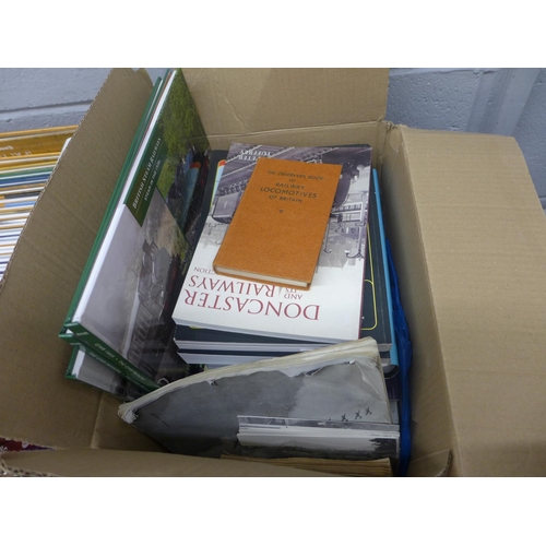 1056 - Five boxes of train books including Locomotives Identification Guides **PLEASE NOTE THIS LOT IS NOT ... 