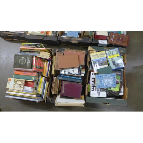 1057 - Seven boxes of books; novels - children's, youth and adult, classics, history, horror, sports, etc. ... 