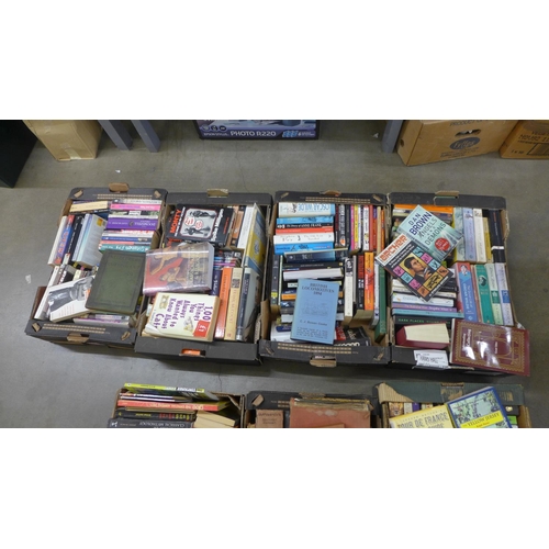 1057 - Seven boxes of books; novels - children's, youth and adult, classics, history, horror, sports, etc. ... 